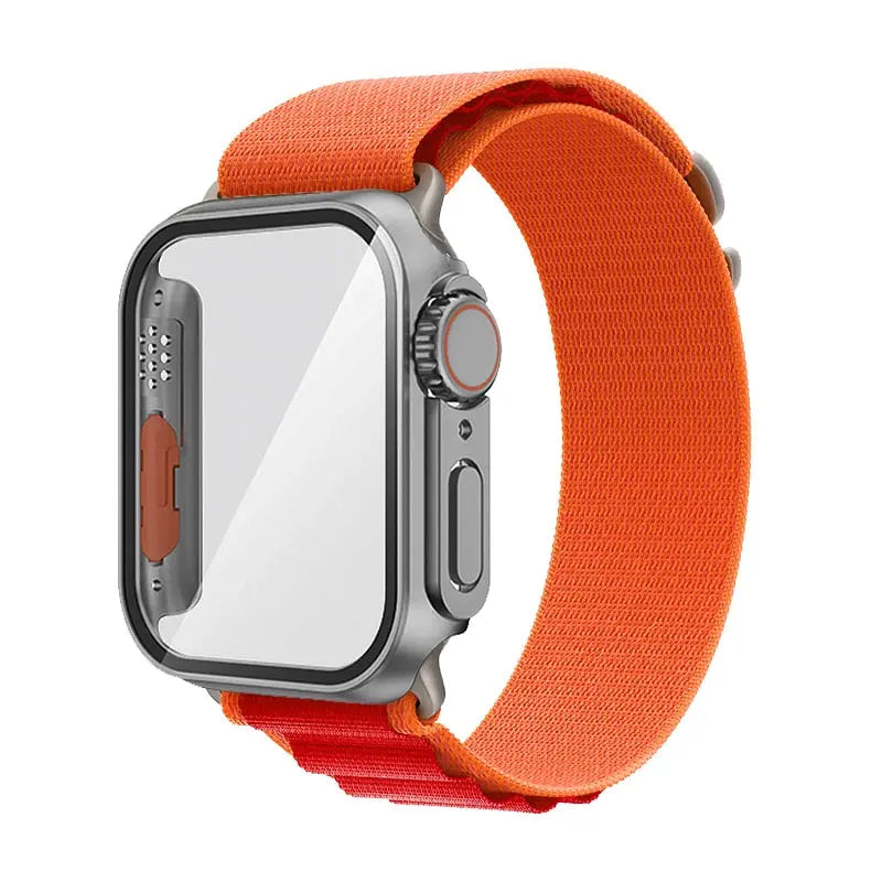 Ultimate Protection Bundle: Nylon Band and Case Screen Protector for Apple Watch - Pinnacle Luxuries