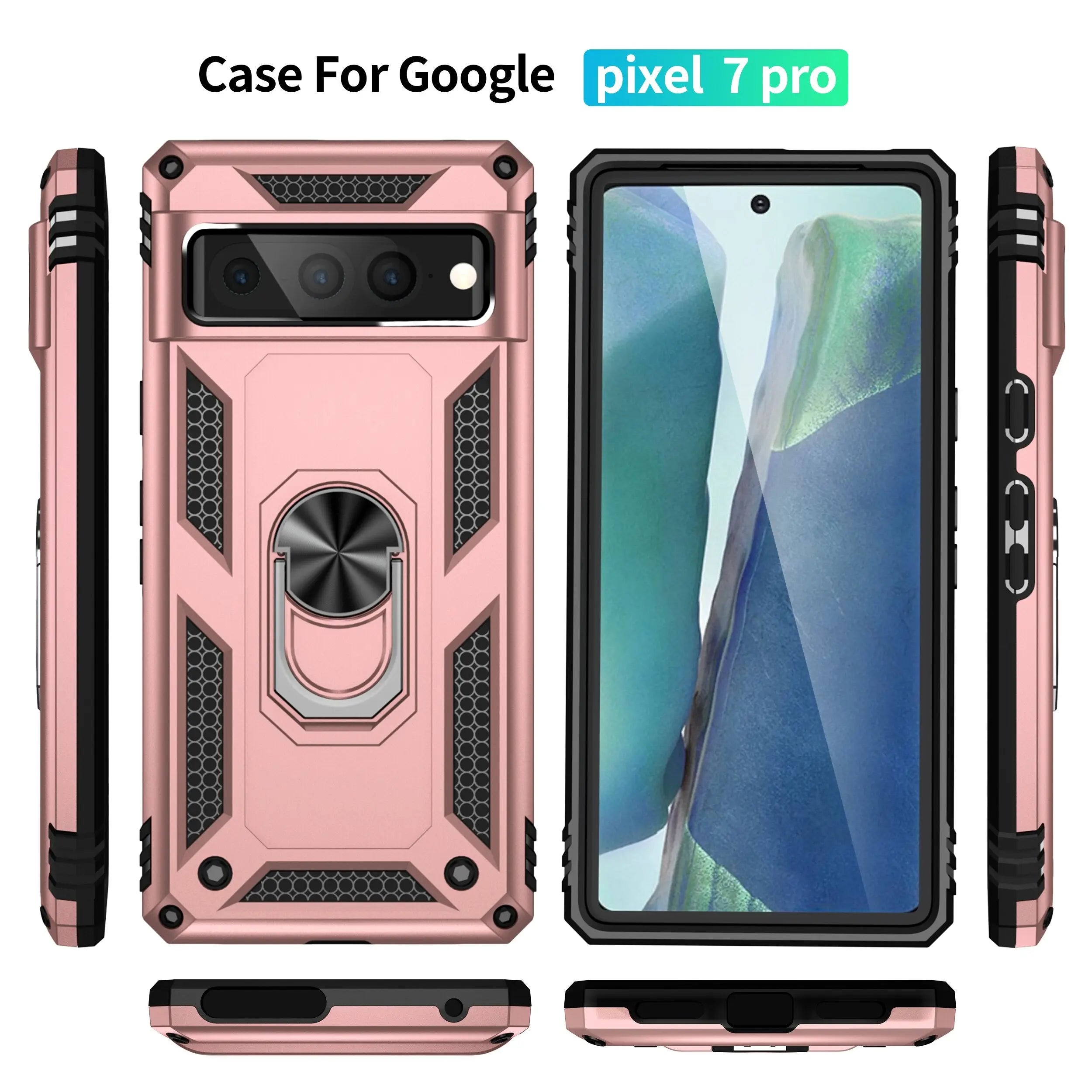 Premium Ring Kickstand Case For Google Pixel 7 Pro - Pinnacle Luxuries