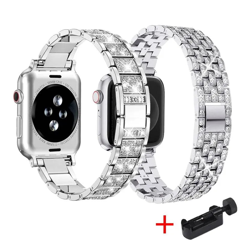 Diva Collection Pair Of Bands For Apple Watch Series 7 - Pinnacle Luxuries