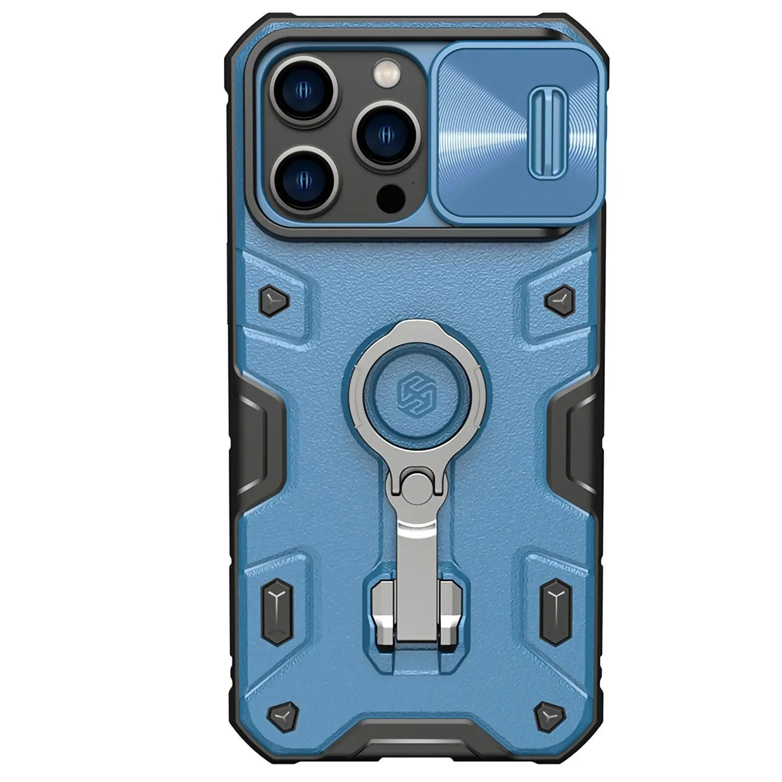 360 Military Grade Ring Kickstand Case For iPhone 14 - Pinnacle Luxuries