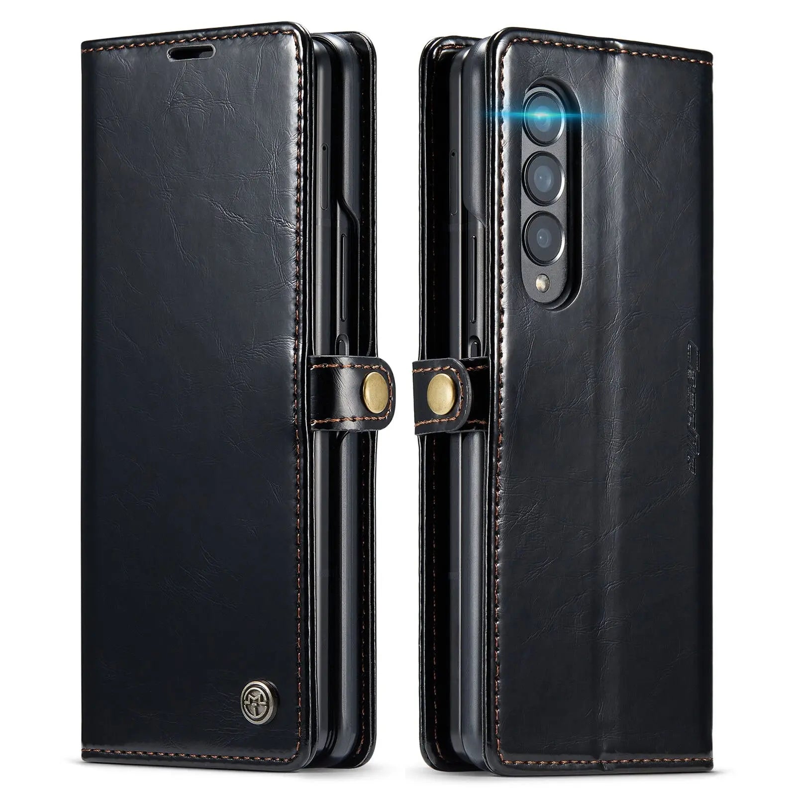 Premium Leather Wallet Case For Samsung Galaxy Z Fold 4 - Pinnacle Luxuries