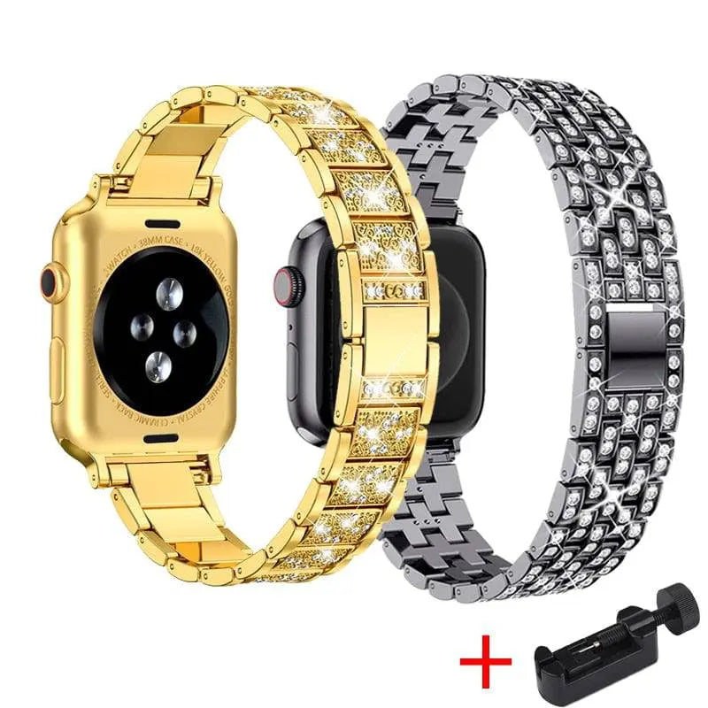 Diva Collection Pair Of Bands For Apple Watch Series 7 - Pinnacle Luxuries