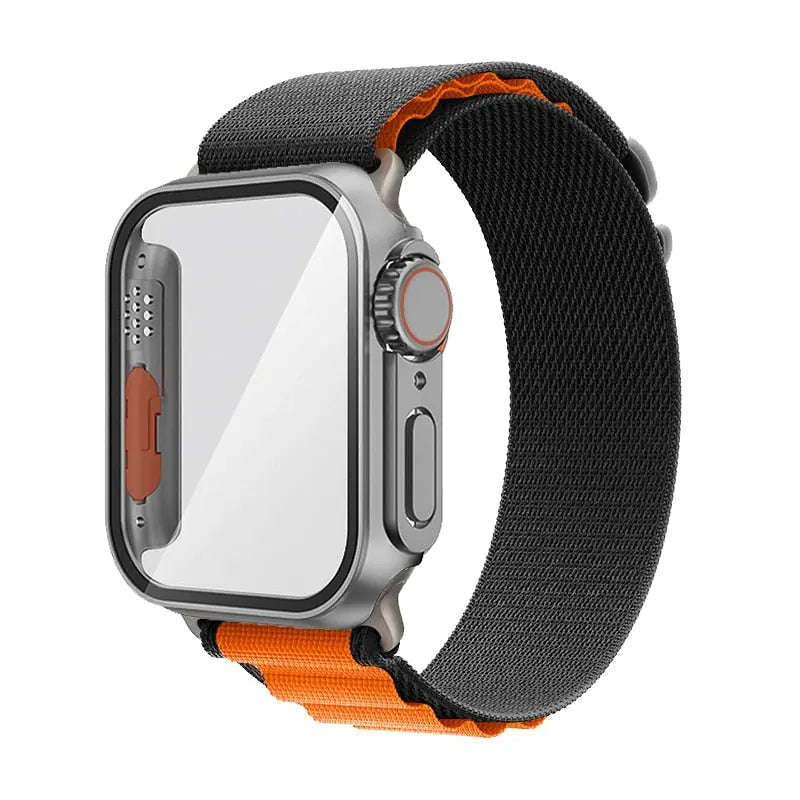 Ultimate Protection Bundle: Nylon Band and Case Screen Protector for Apple Watch - Pinnacle Luxuries