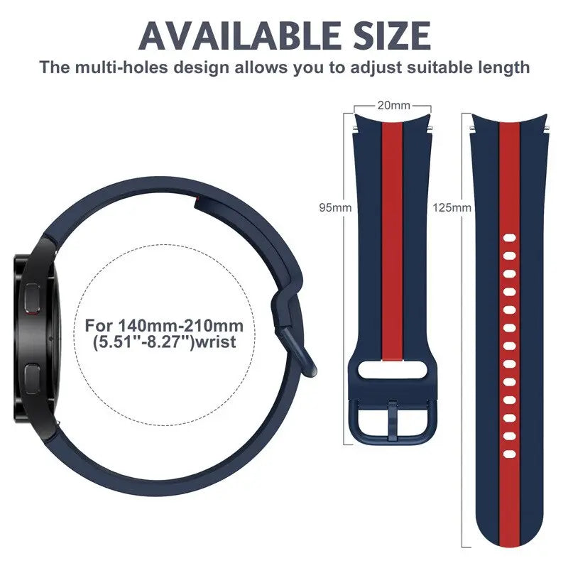 Pinnacle Premium Silicone Band For Samsung Galaxy Watch 4 / Watch 5 - Pinnacle Luxuries