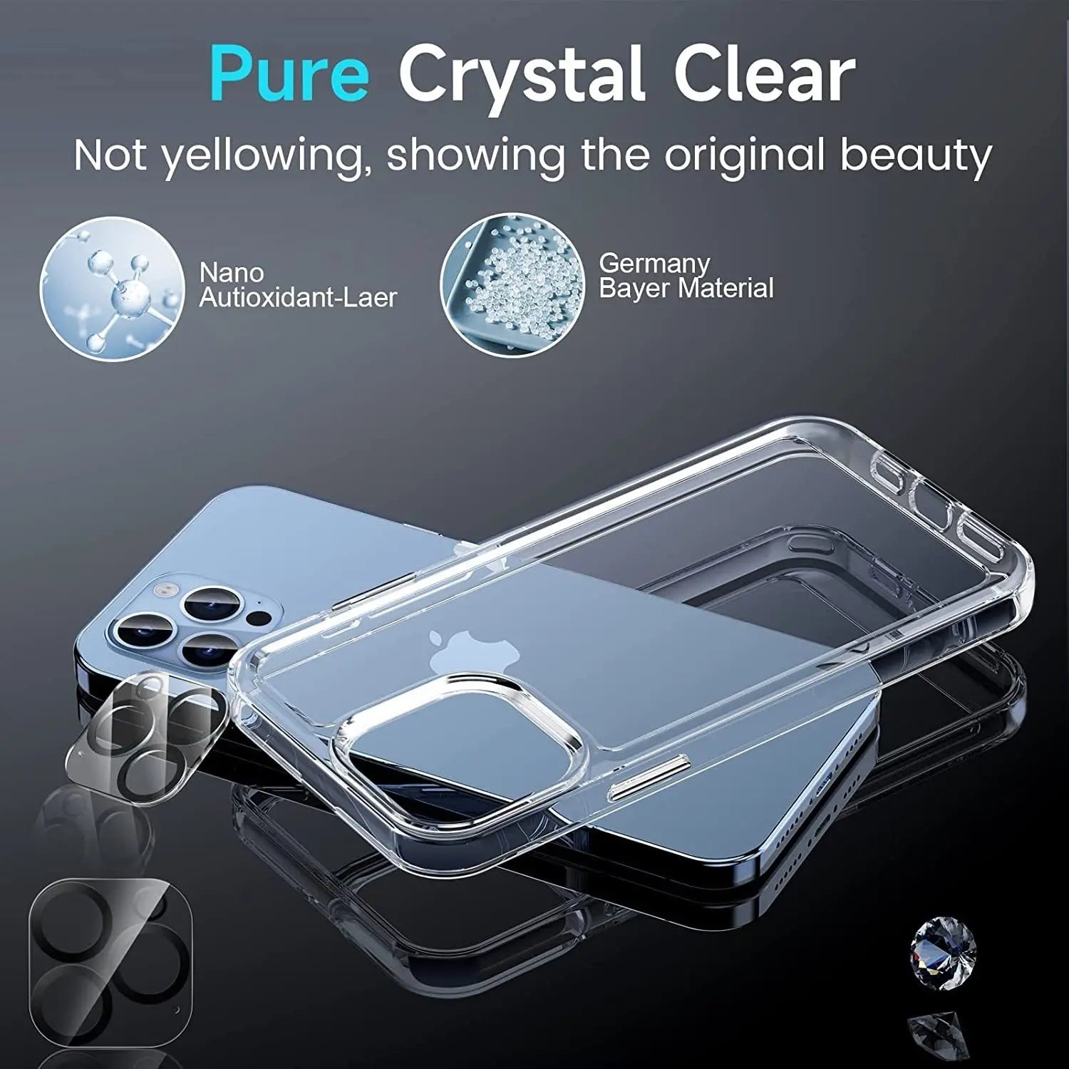 360 Pinnacle Built In Tempered Glass Case For iPhone 14 Pro Max - Pinnacle Luxuries