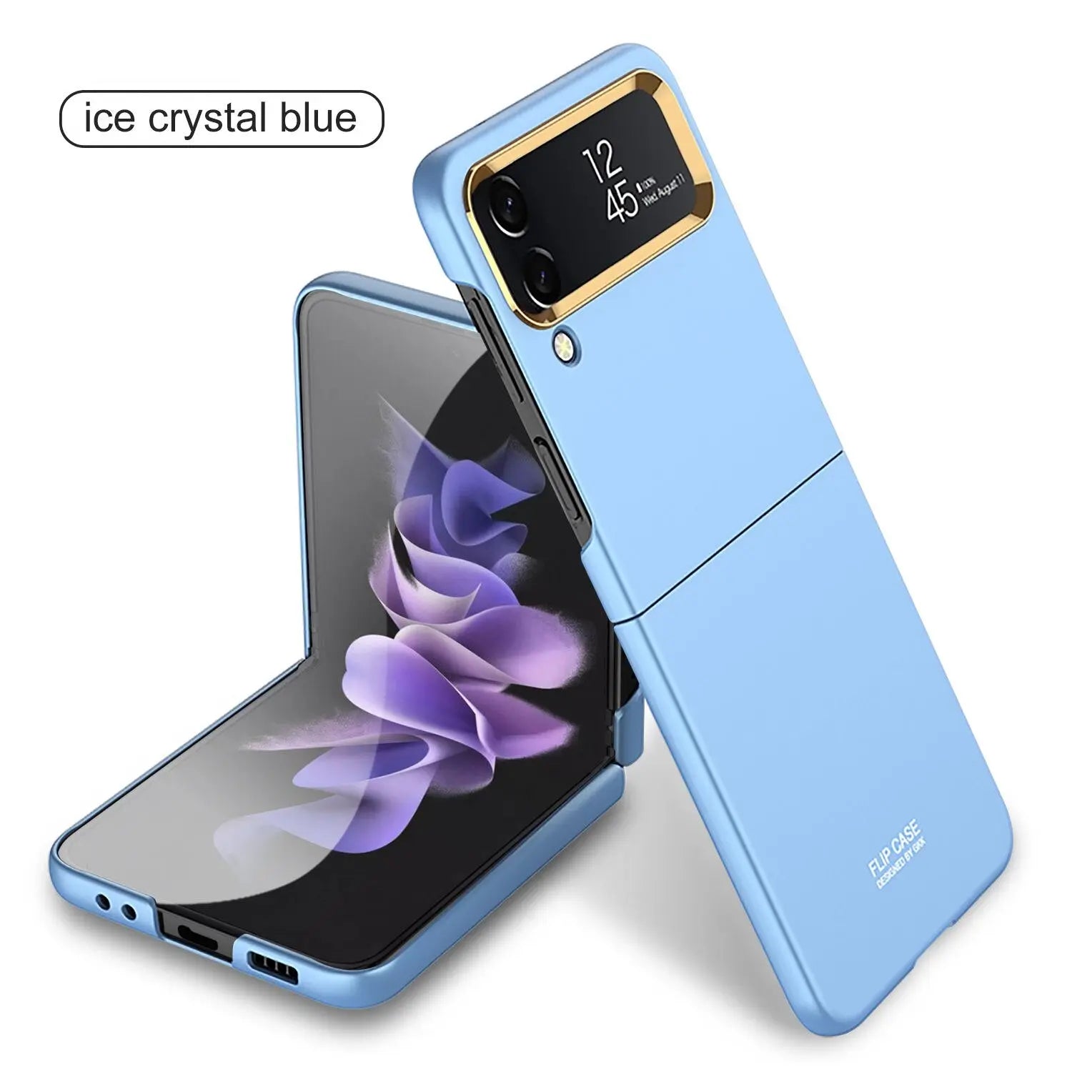 Custom Gold Trim Premium Case For Samsung Galaxy Z Flip 4 - Pinnacle Luxuries