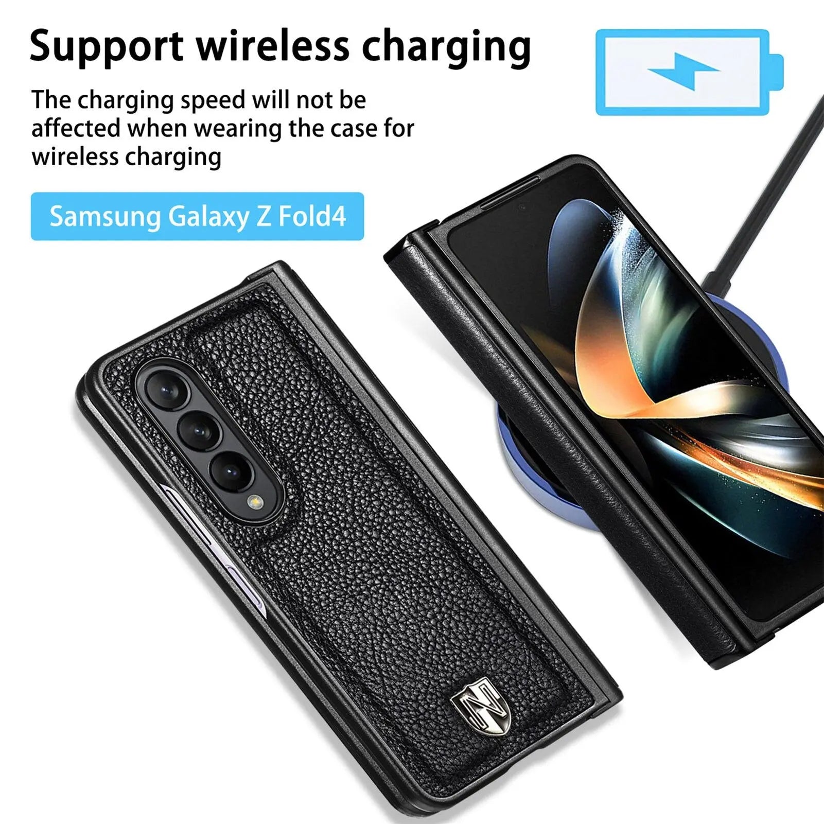 Pinnacle Genuine Leather Slim Fit Case For Samsung Galaxy Z Fold 4 - Pinnacle Luxuries