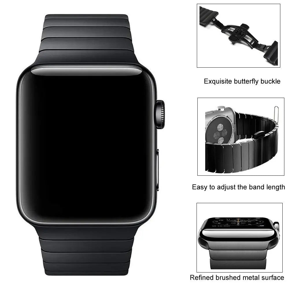 Pinnacle Armor Bumper Case Stainless Steel Band For Apple Watch - Pinnacle Luxuries