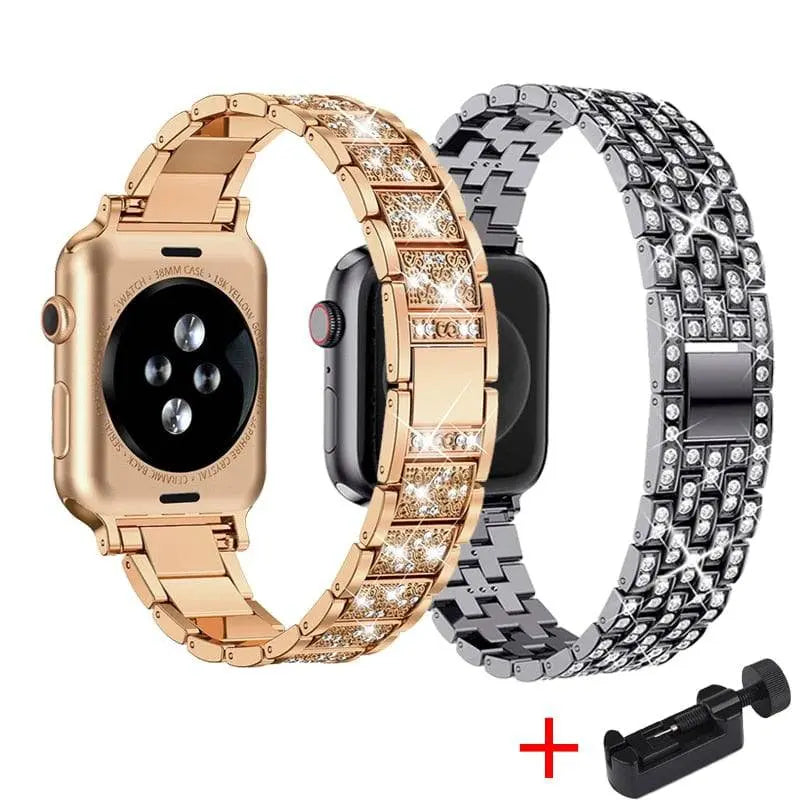 Diva Collection Pair Of Bands For Apple Watch Series 7 - Pinnacle Luxuries