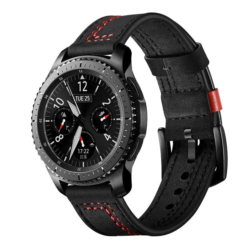 Pinnacle Premium Genuine Leather Smartwatch Band 20mm 22mm - Pinnacle Luxuries