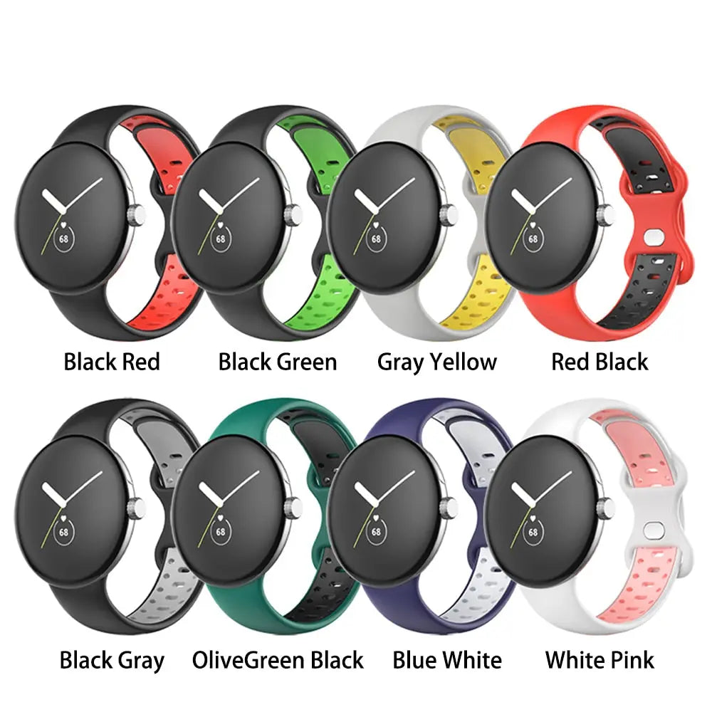 Silicone Waterproof Sport Band For Google Pixel Watch - Pinnacle Luxuries