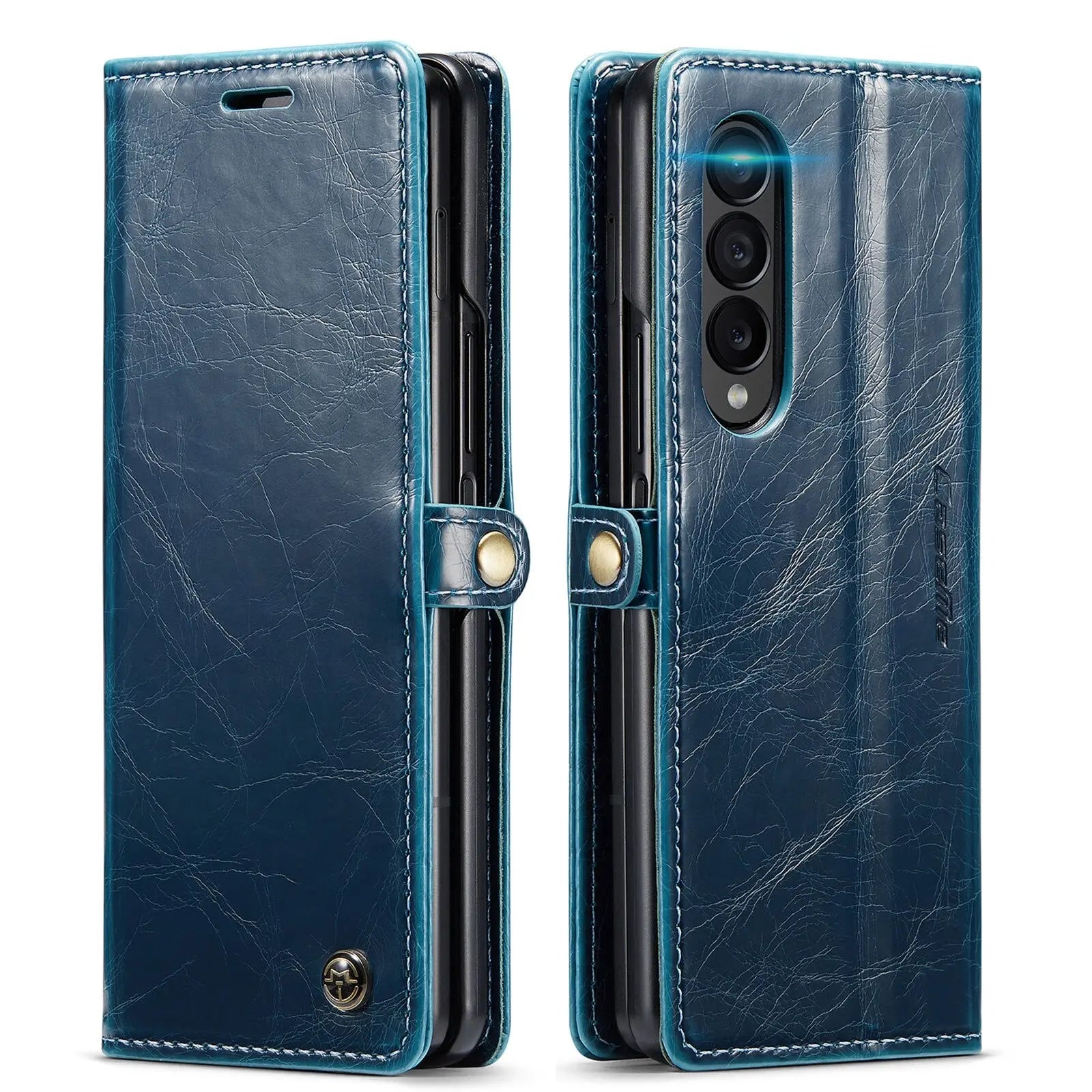 Premium Leather Wallet Case For Samsung Galaxy Z Fold 4 - Pinnacle Luxuries