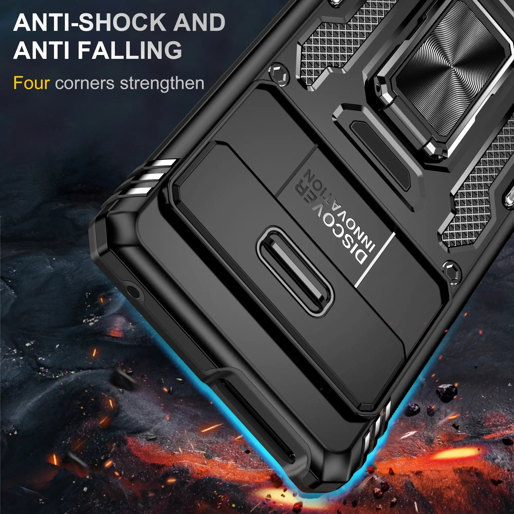 Pinnacle Kickstand Ring Shockproof Case For Google Pixel 7 Pro - Pinnacle Luxuries