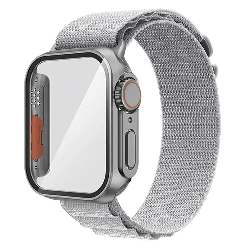 Ultimate Protection Bundle: Nylon Band and Case Screen Protector for Apple Watch - Pinnacle Luxuries