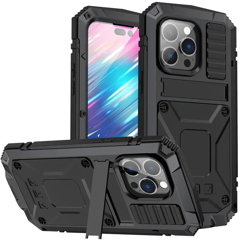 Pinnacle 360 Heavy Duty Rugged Military Grade Metal Case For iPhone 14 13 12 11 - Pinnacle Luxuries