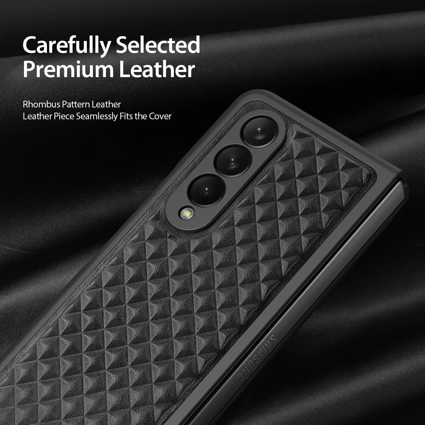 Pinnacle Premium Genuine Leather Case For Samsung Galaxy Z Fold 3 Fold 4 - Pinnacle Luxuries