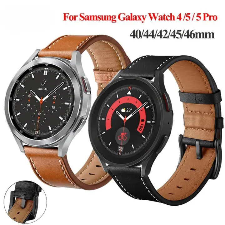 Pinnacle Premium Leather Band For Samsung Galaxy Watch 5 / Watch 4 - Pinnacle Luxuries