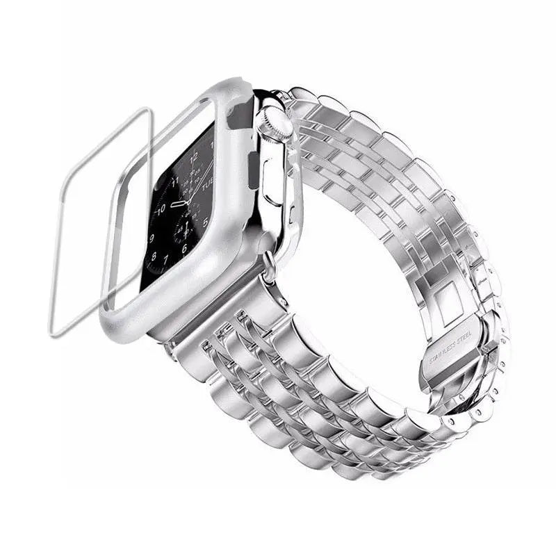 Ultimate Stainless Steel Apple Watch Band Case - Pinnacle Luxuries
