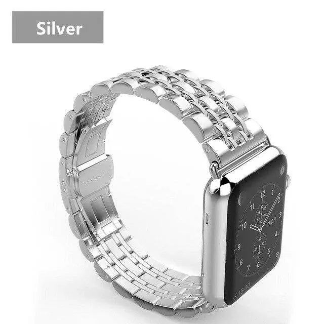 Carbon Fiber Case Stainless Steel Band For Apple Watch - Pinnacle Luxuries