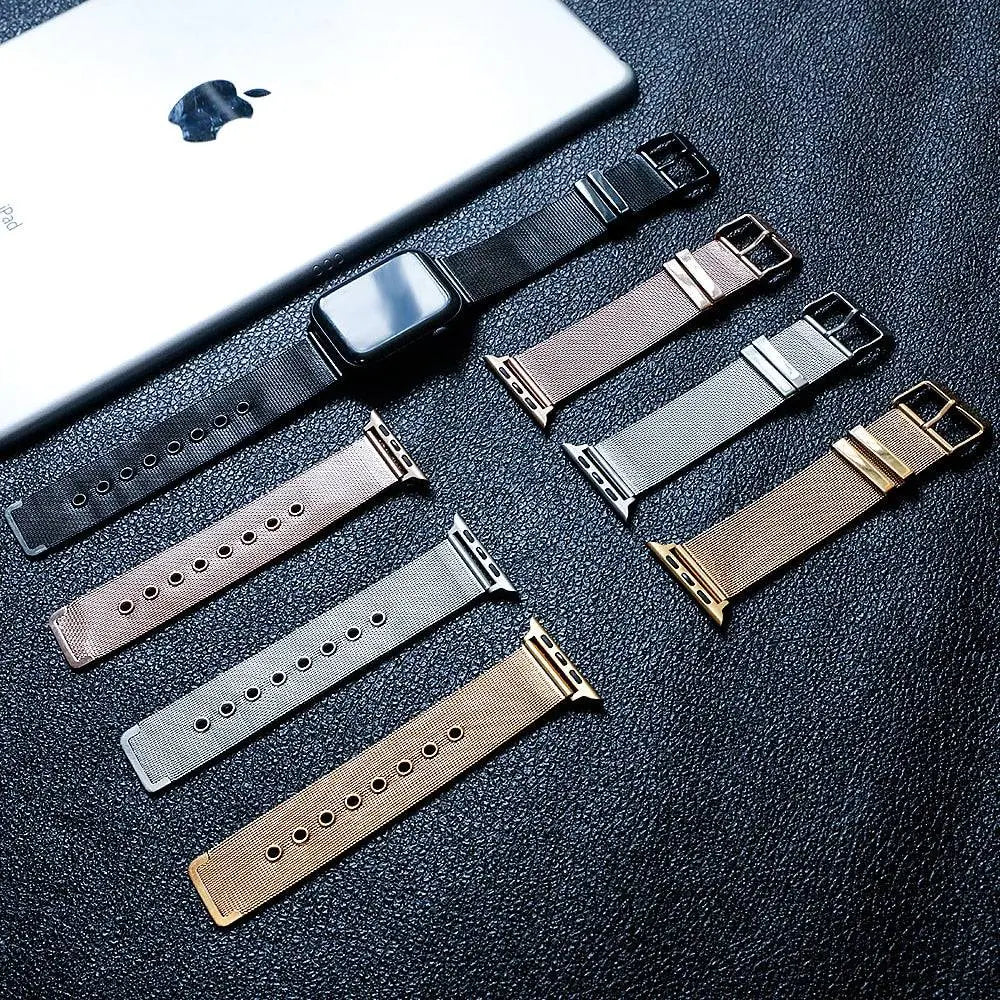Premium Apple Watch Stainless Steel Mesh Band - Pinnacle Luxuries