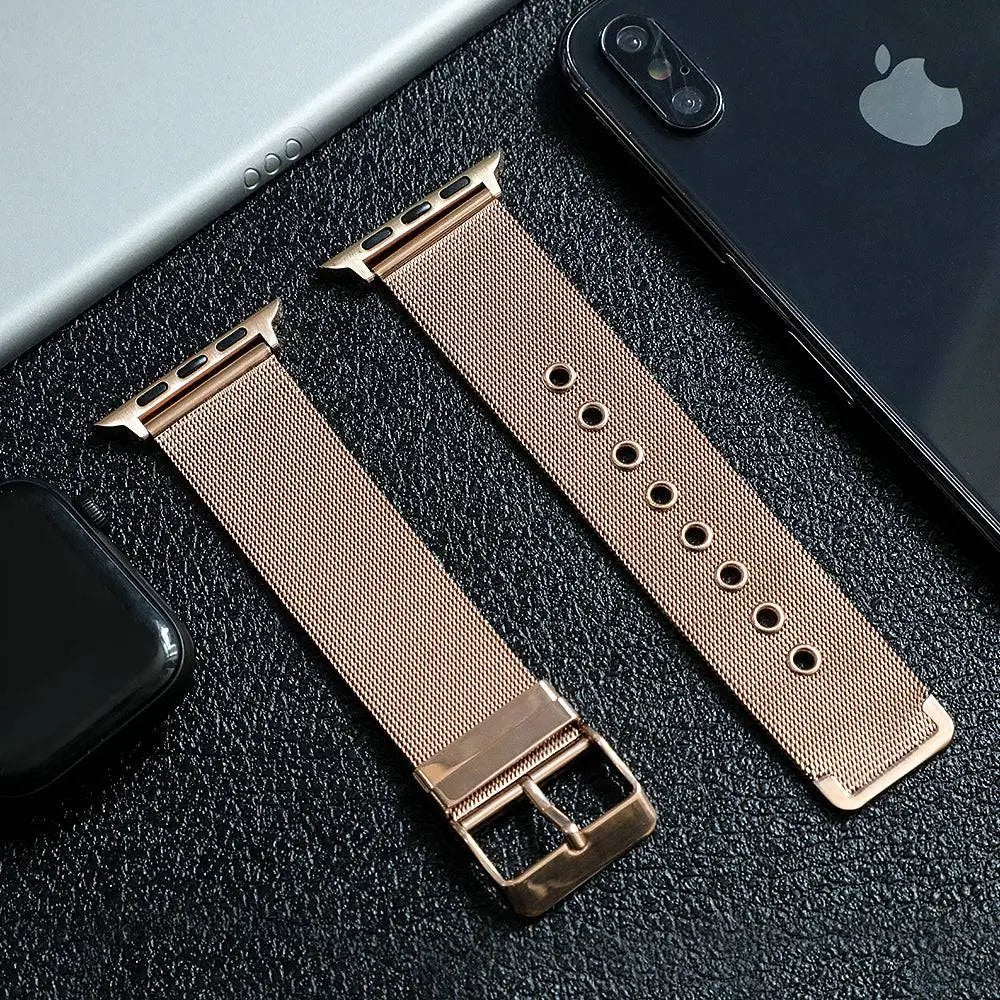Premium Apple Watch Stainless Steel Mesh Band - Pinnacle Luxuries