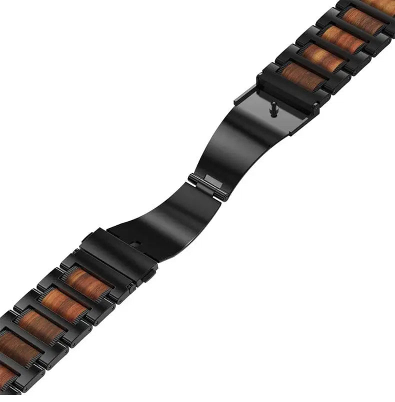 Premium Grade Wooden Steel Custom Apple Watch Band - Pinnacle Luxuries