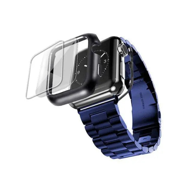 Premium Luxury Stainless Steel Apple Watch Series 4/5/6 Band Case - Pinnacle Luxuries