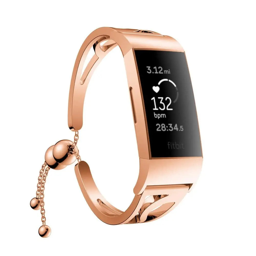 Fitbit Charge 3 & 4 Womens Premium Stainless Steel Band - Pinnacle Luxuries