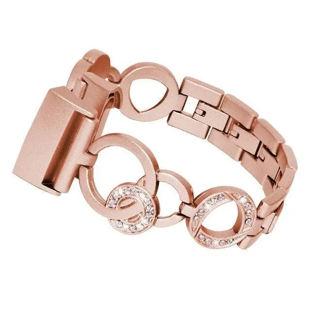 Fitbit Charge 3 & 4 Diamond Princess Stainless Steel Band - Pinnacle Luxuries