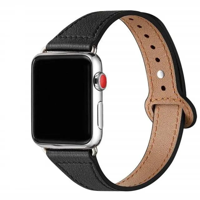 Genuine Leather Womens Thin Band For Apple Watch - Pinnacle Luxuries
