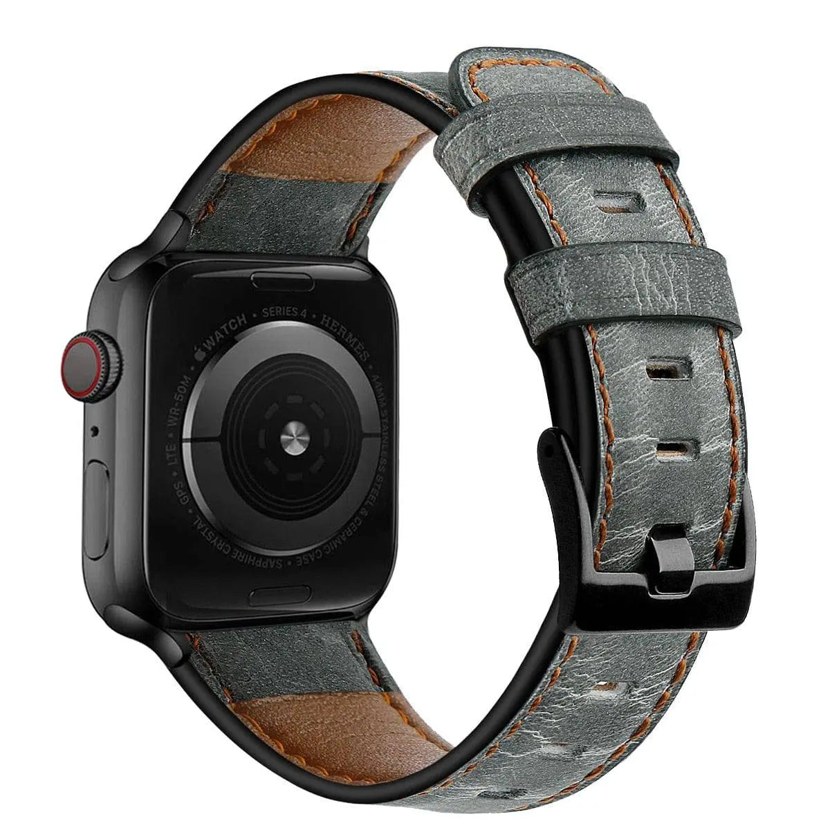 American Spartan Genuine Leather Apple Watch Band And Steel Case - Pinnacle Luxuries