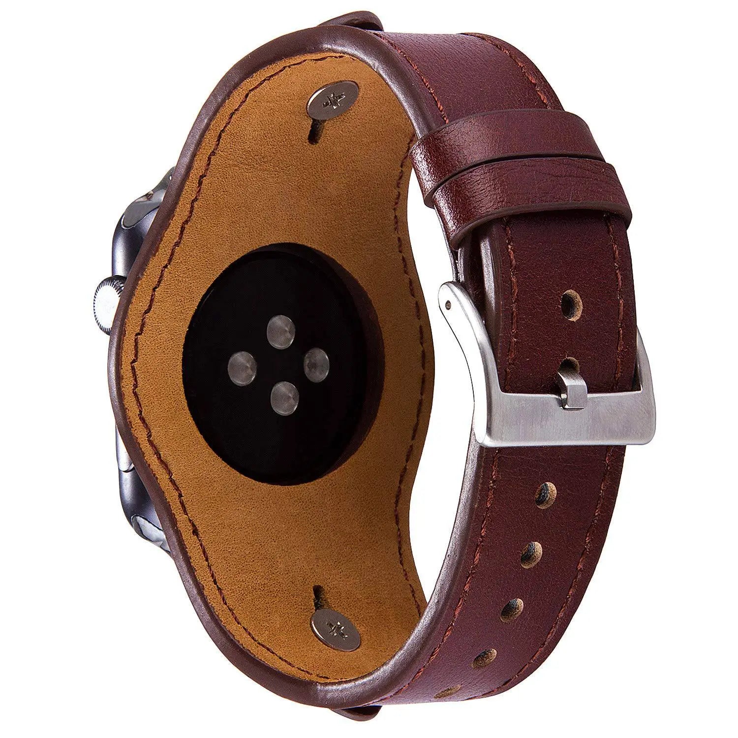Premium Custom Genuine Cowhide Leather Apple Watch Band - Pinnacle Luxuries