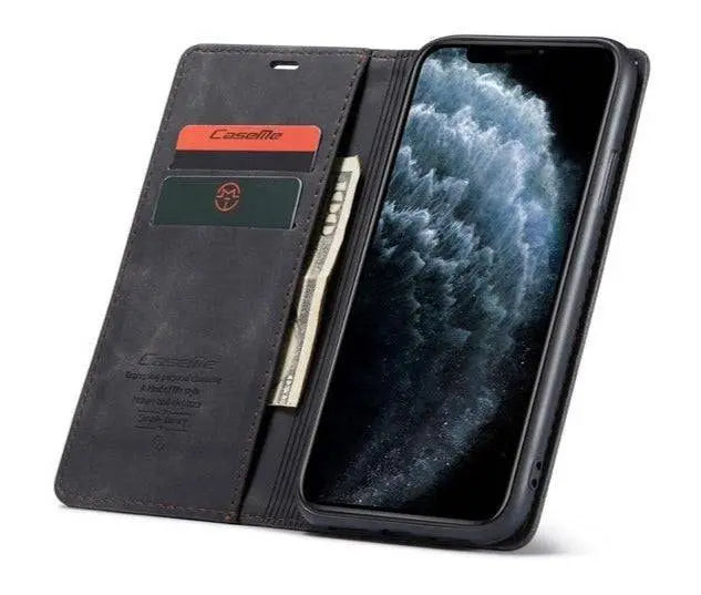 Vintage Leather Wallet Case For Apple iPhone 11/11 Pro/11 Pro Max XR X 8 7 Plus 6 6s Plus - Pinnacle Luxuries