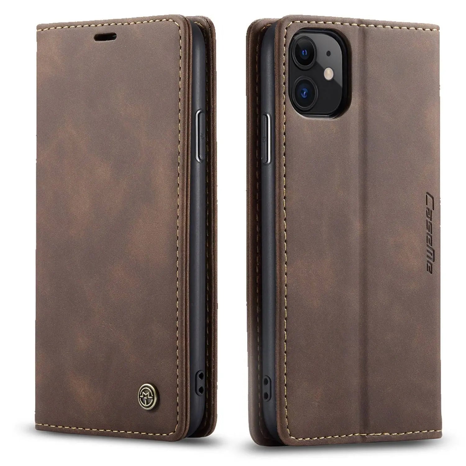 Vintage Leather Wallet Case For Apple iPhone 11/11 Pro/11 Pro Max XR X 8 7 Plus 6 6s Plus - Pinnacle Luxuries