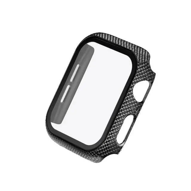 Apple Watch American Spartan Custom Carbon Fiber Screen Protector Case - Pinnacle Luxuries
