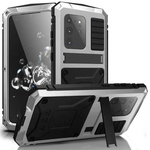 iPhone X XS Max XR Case 360 Full Military Grade Metal Aluminum Armor - Pinnacle Luxuries
