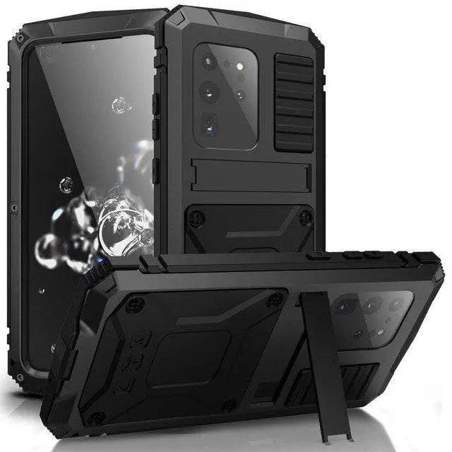 iPhone X XS Max XR Case 360 Full Military Grade Metal Aluminum Armor - Pinnacle Luxuries