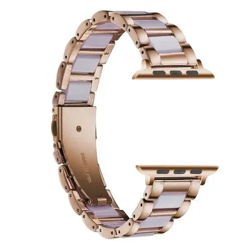Custom Luxury Stainless Steel Resin Apple Watch Band - Pinnacle Luxuries