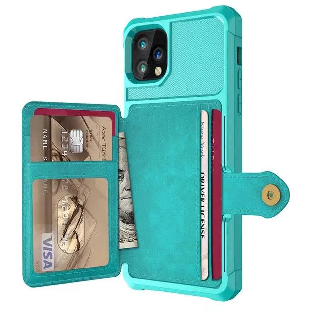 Premiere Leather Wallet Case For Apple iPhone 12/12 Mini/12 Pro/12 Pro Max - Pinnacle Luxuries