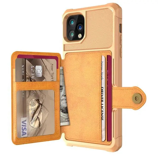 Premiere Leather Wallet Case For Apple iPhone 12/12 Mini/12 Pro/12 Pro Max - Pinnacle Luxuries