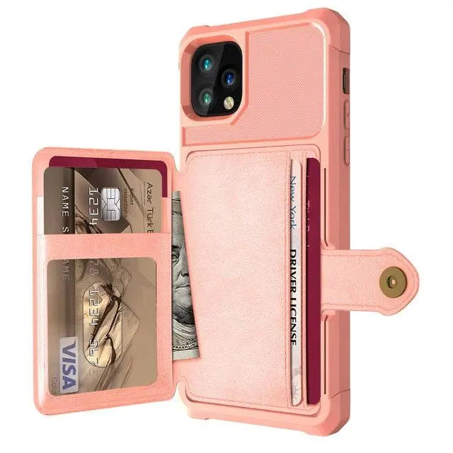 Premiere Leather Wallet Case For Apple iPhone 12/12 Mini/12 Pro/12 Pro Max - Pinnacle Luxuries