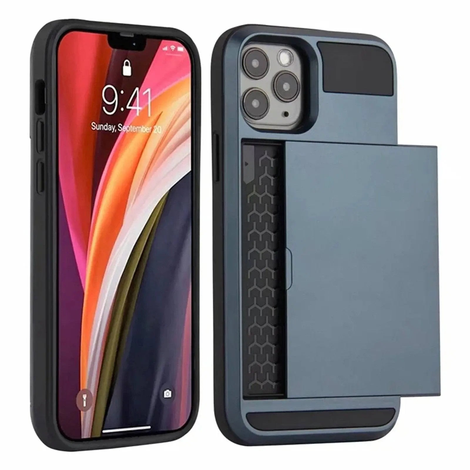 Apple iPhone 12 /12 Mini/ Pro/Pro Max Shockproof Armor Wallet Case - Pinnacle Luxuries