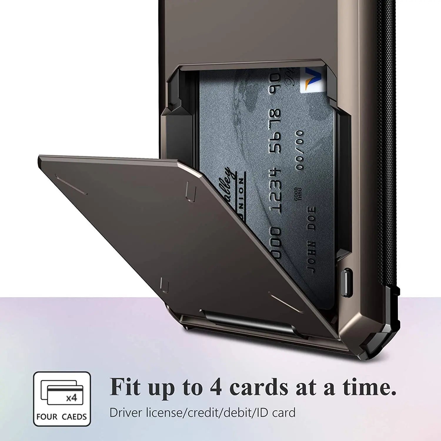 Military Grade Black Mamba Armor Wallet Card Holder For iPhone - Pinnacle Luxuries
