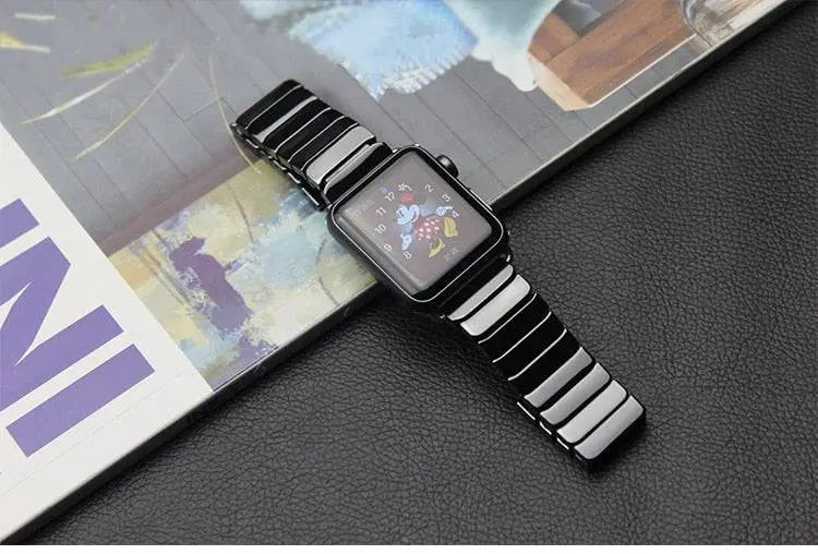 Custom Ceramic Link Band For Apple Watch Series 7 - Pinnacle Luxuries