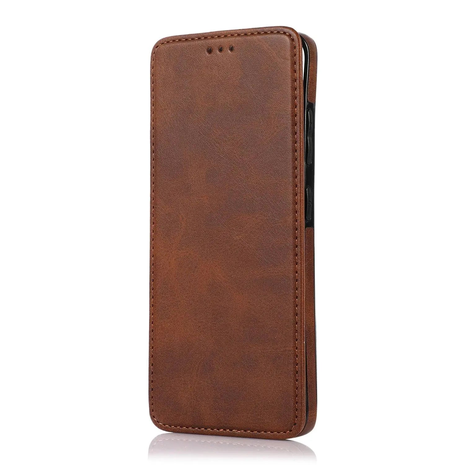 Premium Leather Flip Case For Samsung Galaxy S21 S20 Ultra Plus Note Note 20 Ultra - Pinnacle Luxuries