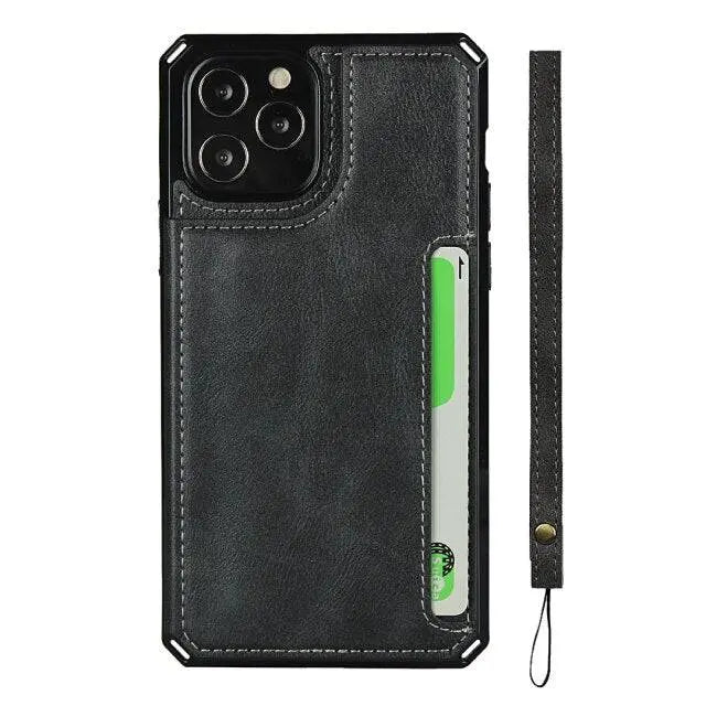 Luxury Premium Leather Cover For iPhone 11 12 Mini Pro Pro Max - Pinnacle Luxuries