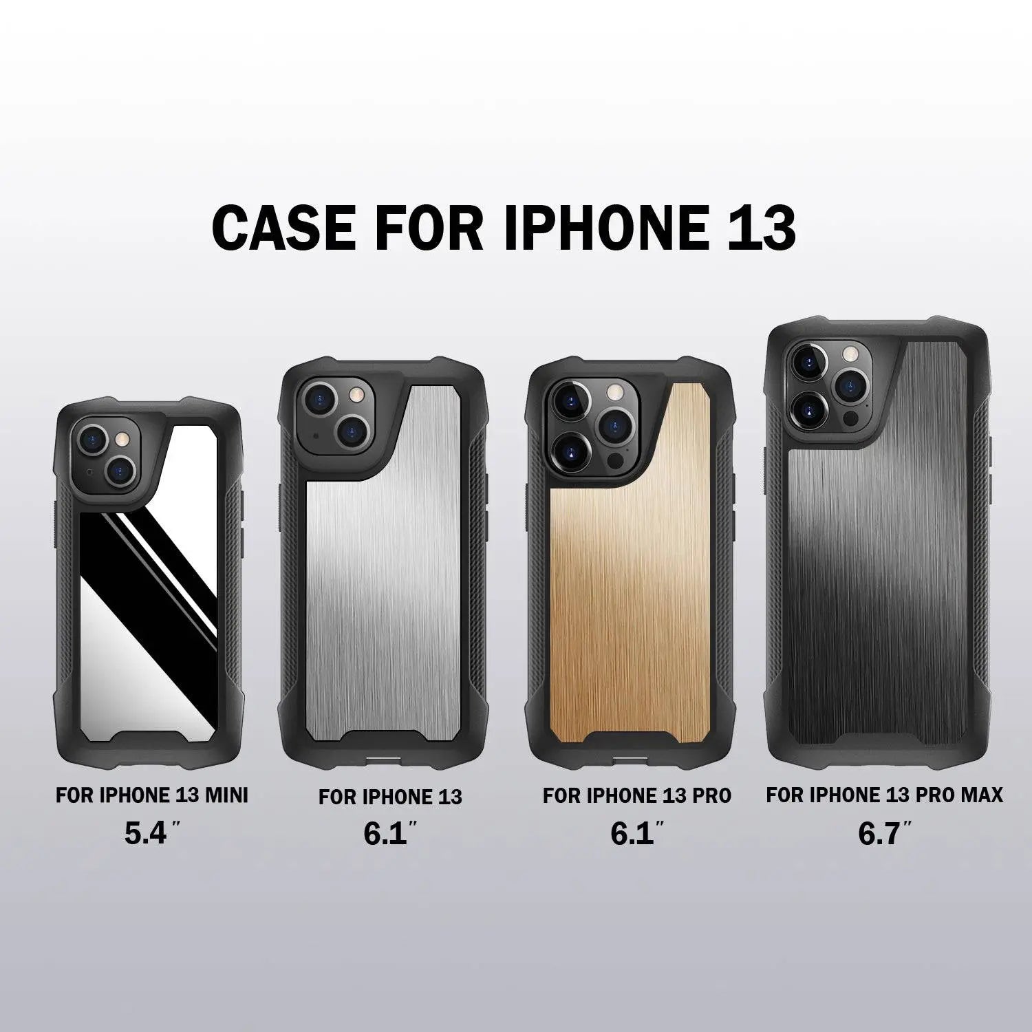 Steel Vintage Metallic Case For iPhone 13 / 13 Pro / 13 Pro Max / 13 Mini - Pinnacle Luxuries