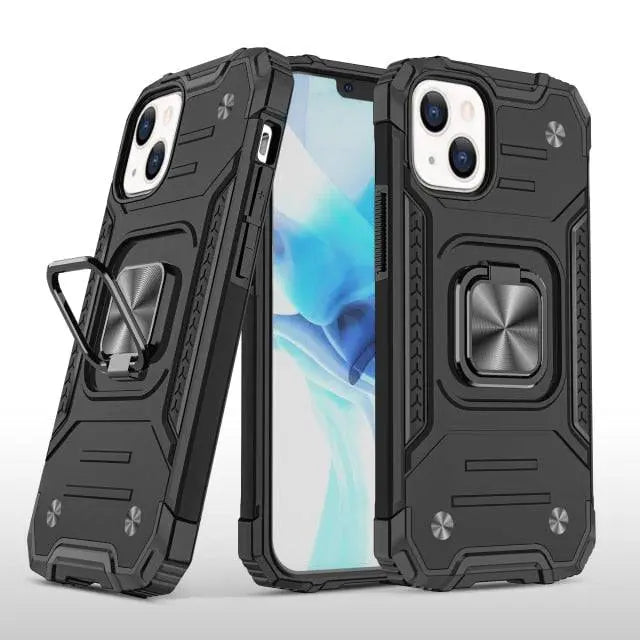 Military Grade Metal Ring Kickstand Case For iPhone 13 / 13 Pro / 13 Pro Max / 13 Mini - Pinnacle Luxuries
