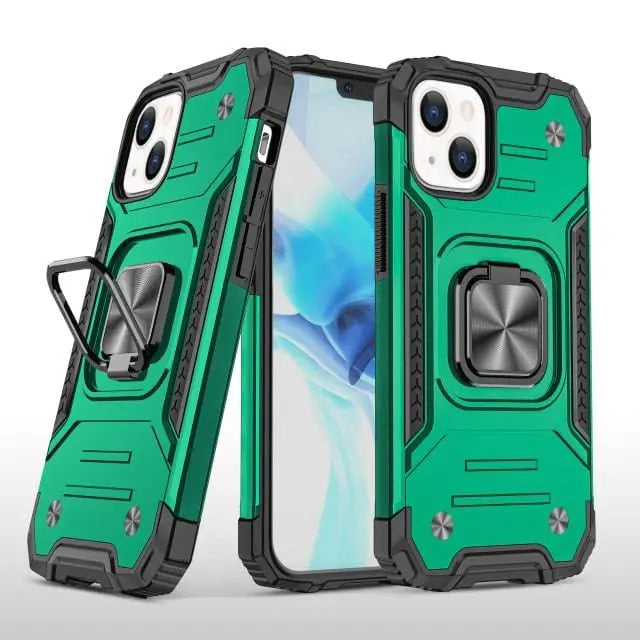 Military Grade Metal Ring Kickstand Case For iPhone 13 / 13 Pro / 13 Pro Max / 13 Mini - Pinnacle Luxuries