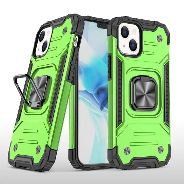 Military Grade Metal Ring Kickstand Case For iPhone 13 / 13 Pro / 13 Pro Max / 13 Mini - Pinnacle Luxuries